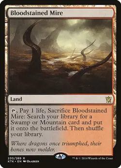 Bloodstained Mire Khans of Tarkir NM 230 - Image 1