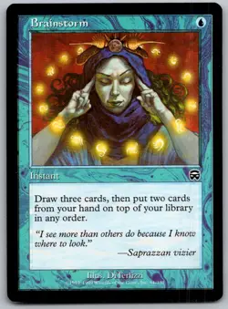 Brainstorm 61 Common Mercadian Masques Magic: The Gathering Lightly Played - Image 1