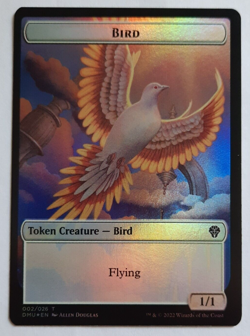 MTG 2022 Dominaria United BIRD 002/BIRD 006 Double Token FOIL M/NM - Image 2