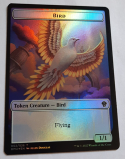 MTG 2022 Dominaria United BIRD 002/BIRD 006 Double Token FOIL M/NM - Image 3