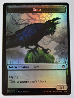 MTG 2022 Dominaria United BIRD 002/BIRD 006 Double Token FOIL M/NM - Image 4