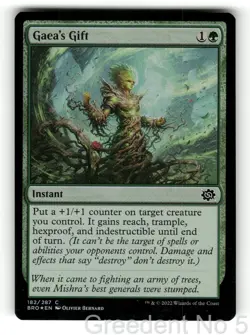 Gaea's Gift 182 Common The Brothers' War Magic: The Gathering Foil LP - Image 1