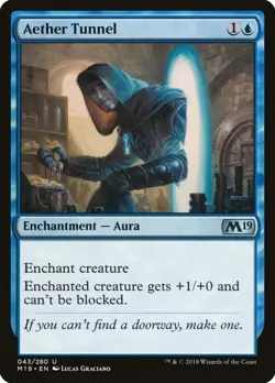 MTG Aether Tunnel ** Core Set 2019 ** English - Image 1
