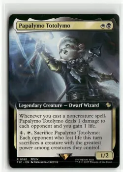 Papalymo Totolymo Extended Art Commander FINAL FANTASY MTG NM - Image 1