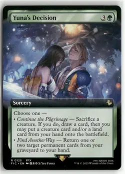 Yuna's Decision Extended Art Commander FINAL FANTASY MTG NM - Image 1