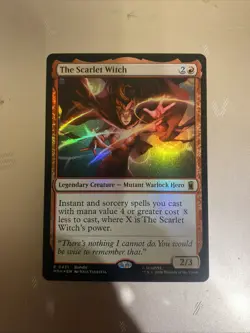 The Scarlet Witch 151 Marvel Super Heroes Foil MTG MSH - Image 1