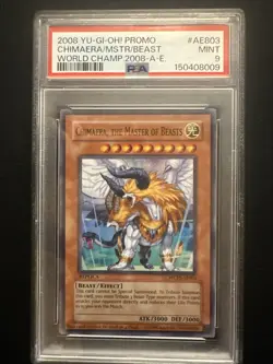 Yugioh! WCPS-AE803 Chimera, The Master Of Beasts PSA 9 - Image 1