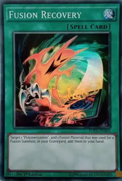FUEN-EN043 FUSION RECOVERY SUPER RARE 1ST EDITION YuGiOh CARD - Image 1