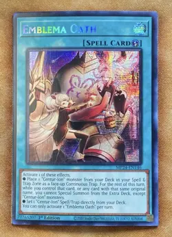 Konami Yu-Gi-Oh! Emblema Oath MP24-EN146 Prismatic Secret Rare Holo 1st Edition - Image 1