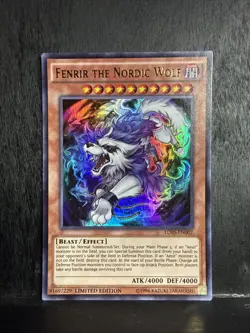 Yugioh: Fenrir The Nordic Wolf LC05-EN002 Ultra Rare Limited Edition NM - Image 2