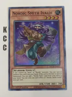 Yu-Gi-Oh! 1st Edition Bach-EN012 Nordic Smith Ivaldi - Image 1