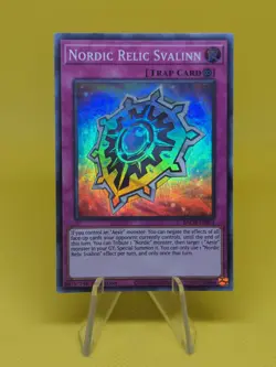 Yugioh - Nordic Relic Svalinn (BACH-EN074) - Super Rare 1st Edition - Image 1
