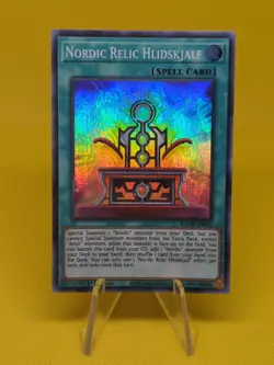 Yugioh - Nordic Relic Hlidskjalf (BACH-EN055) - Super Rare 1st Edition - Image 1
