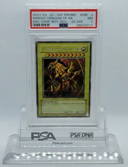 YUGIOH GBI-003 THE WINGED DRAGON OF RA SECRET RARE HOLO FOIL PROMO PSA 7 NM #* - Image 2