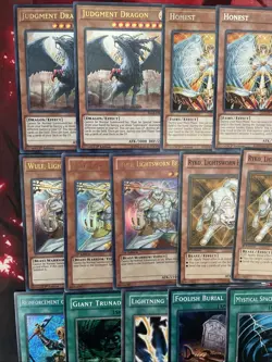 Complete Lightsworn Edison Yugioh Deck Staples Recharge Wulf More - Image 2