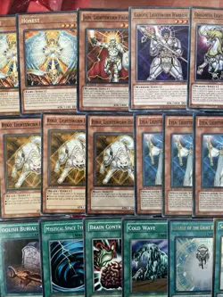 Complete Lightsworn Edison Yugioh Deck Staples Recharge Wulf More - Image 3