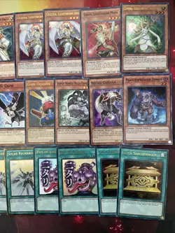 Complete Lightsworn Edison Yugioh Deck Staples Recharge Wulf More - Image 5