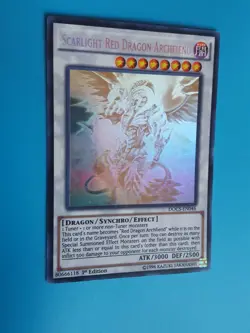 Yu-Gi-Oh! - Scarlight Red Dragon Archfiend DOCS-EN046 Ghost Rare 1st Ed (NM). - Image 1