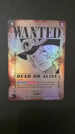 Sabo SEC OP13-120 WANTED Poster Carrying On His Will One Piece - Image 1