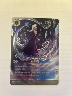 Disney Lorcana TCG Into the Unknown Elsa Foil Rare 213/204 English - Image 4