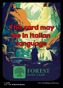MTG FOREST 291 EXC - FORESTA - LCI X IT - MAGIC - Image 1
