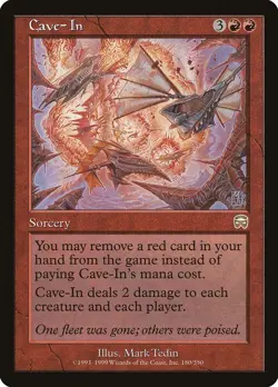 MTG CALAMITOUS CAVE-IN EXC - CROLLO DISASTROSO - MM - MAGIC - Image 1