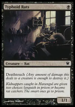 MTG 2x TYPHOID RATS EXC - RATTI DEL TIFO - ISD - MAGIC - Image 1