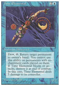 MTG TIME ELEMENTAL EN EXC - ELEMENTALE DEL TEMPO - 4TH - MAGIC - Image 1