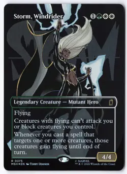 Storm, Windrider (Borderless) 375 Foil Marvel Super Heroes - Image 1