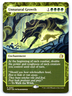 Unnatural Growth - Wilds of Eldraine: Enchanting Tales MTG - Image 1