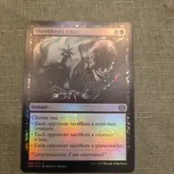 Sheoldred's Edict - FOIL - Phyrexia: All Will Be One ONE 108 MTG - Image 1