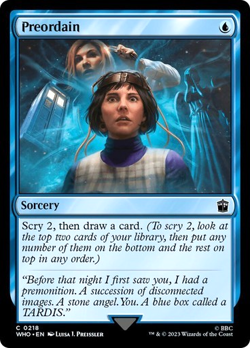 MTG - Preordain - Doctor Who - Magic the Gathering - Image 1