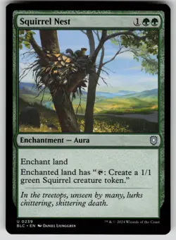 Squirrel Nest Normal U Commander: Bloomburrow 239 NM - Image 1