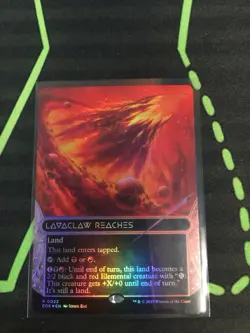 MTG Magic The Gathering Lavaclaw Reaches Foil EOS Rare 0022 Borderless Land - Image 1