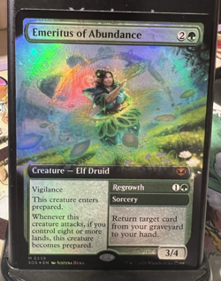 Emeritus of Abundance (Extended Art) (Near Mint) (FOIL) - Image 1