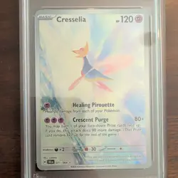 CRESSELIA 071/064 PSA 9 • 2024 POKEMON SHROUDED FABLE ILLUSTRATION RARE - Image 2