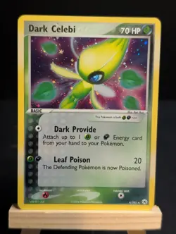 Pokemon Dark Celebi Holo Rare Card 4/101 2004 EX Hidden Legends MP - Image 1