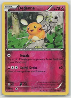 Dedenne 70/119 Common Phantom Forces Pokemon Reverse Holo Lightly Played - Image 1