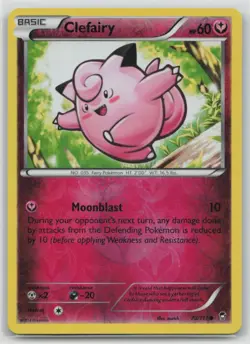 Clefairy 70/111 Common Furious Fists Pokemon Reverse Holo Lightly Played - Image 1
