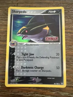 Sharpedo 38/108 Pokemon EX Power Keepers Reverse Holo STAMPED - Image 2
