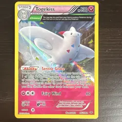 Togekiss 46/108 Reverse Holo Rare Pokemon Card - Roaring Skies LP - Image 1