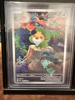 Sewaddle 087/086 IR Illustration Rare Shrouded Fable Pokemon Card - Image 1