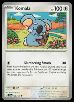 Komala 129/159 Common Journey Together Pokemon Near Mint - Image 1