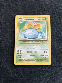 Pokemon TCG Base Set Florizarre (Venusaur) 15/102 French Unlimited Rare 1999 - Image 1