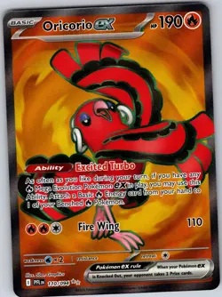 Oricorio ex 110/094 Ultra Rare Phantasmal Flames Pokemon Holo Near Mint - Image 1