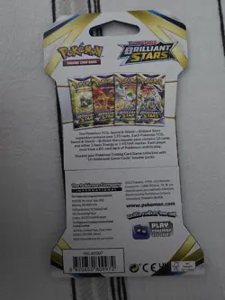 Pokemon TCG: Sword & Shield - Brilliant Stars Sleeved Booster Pack - 6 Pack Lot - Image 3