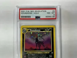 2001 Pokemon Neo Revelation Holo Houndoom #8 PSA 8 NM-MT - Image 4