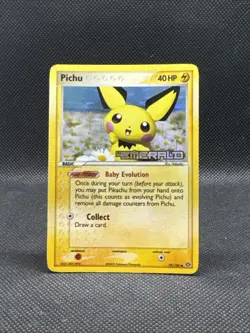 Pichu 59/106 Emerald Reverse Holo Stamped Pokemon TCG LP To LP+ - Image 1