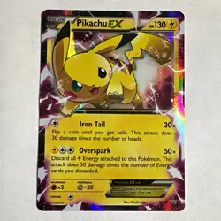 Pokemon TCG Pikachu EX XY84 XY Promo Holo English 2015 130 HP - Image 1