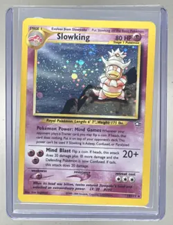 Slowking 2000 Pokemon Neo Genesis #14 SWIRL Holo - Image 1